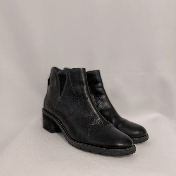 L.L. Bean Size 10M Black Deerfield Ankle Leather Boots - Picture 6 of 16